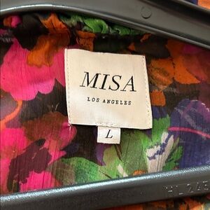 MISA Los Angeles Vibrant Floral Bag - Pink, Orange, Green